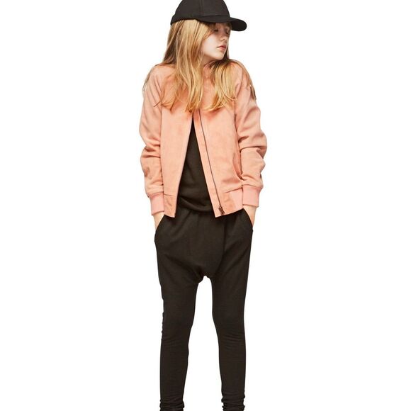 MOLO Haliva suede leather bomber jacket, Sz 152/ US 12, $310 G20 - Picture 2 of 9